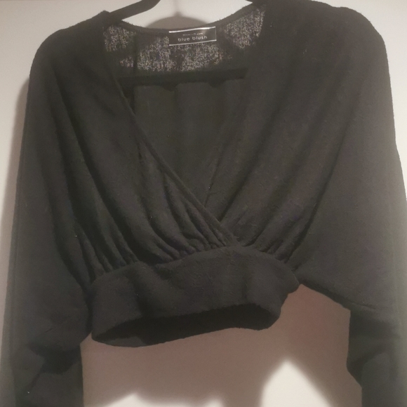 Blue blush crop sweater - Picture 2 of 3